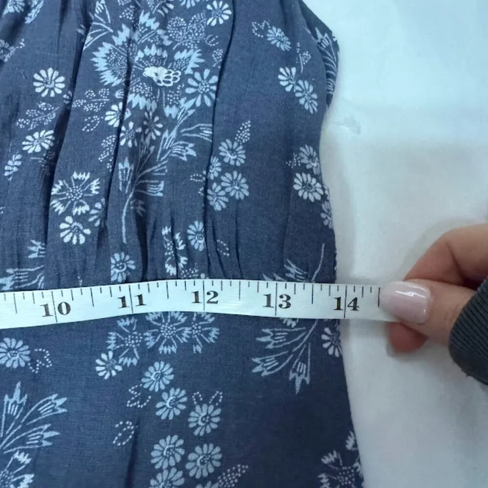 Madewell Archival Floral Tie-Back Button-Front Midi Dress Size 0 NWT - Picture 13 of 15